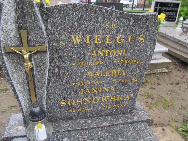 Antoni Wielgus 1898 Lubawa paraf. - Grobonet - Wyszukiwarka osób pochowanych