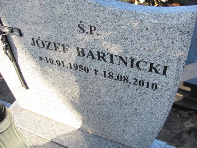 Józef Bartnicki 1950 Lubawa paraf. - Grobonet - Wyszukiwarka osób pochowanych