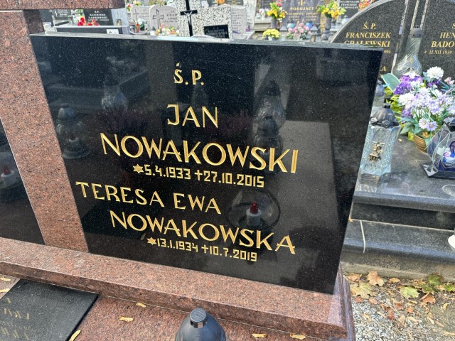 Jan Nowakowski 1933 Lubawa paraf. - Grobonet - Wyszukiwarka osób pochowanych