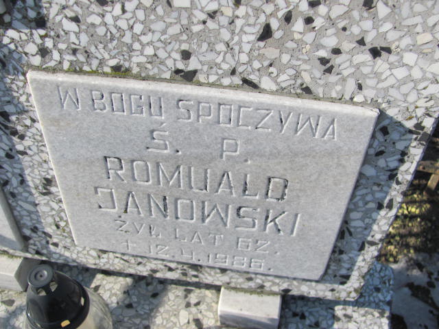 Romuald Janowski 1922 Lubawa paraf. - Grobonet - Wyszukiwarka osób pochowanych
