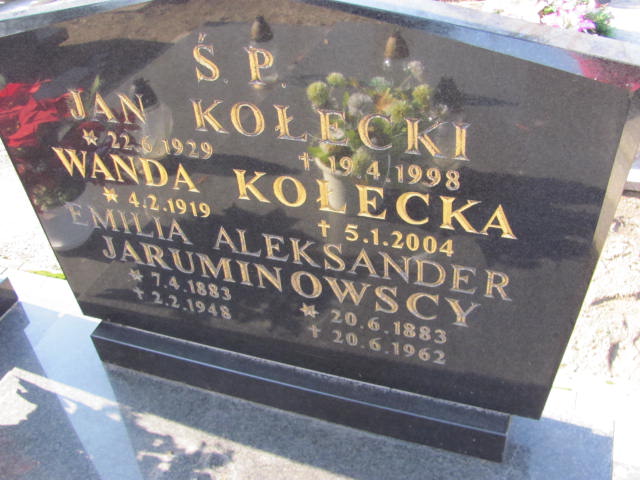 Aleksander Jaruminowski 1883 Lubawa paraf. - Grobonet - Wyszukiwarka osób pochowanych