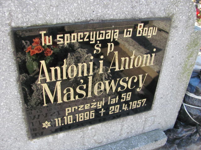 Antoni Maślewski 1896 Lubawa paraf. - Grobonet - Wyszukiwarka osób pochowanych