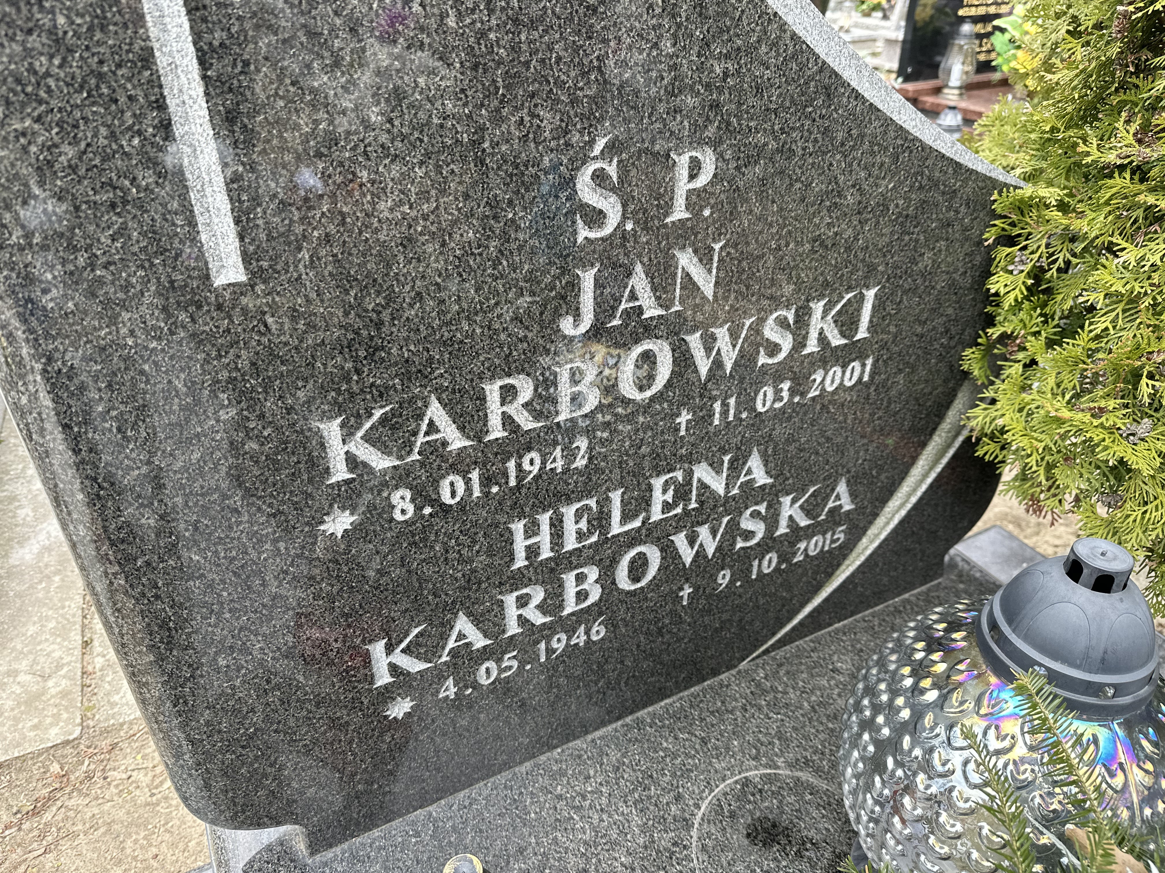 Jan Karbowski 1942 Lubawa paraf. - Grobonet - Wyszukiwarka osób pochowanych
