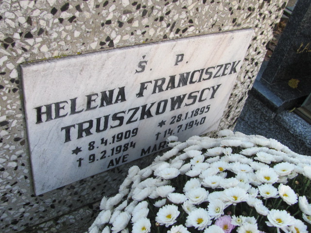 Franciszek Truszkowski 1895 Lubawa paraf. - Grobonet - Wyszukiwarka osób pochowanych