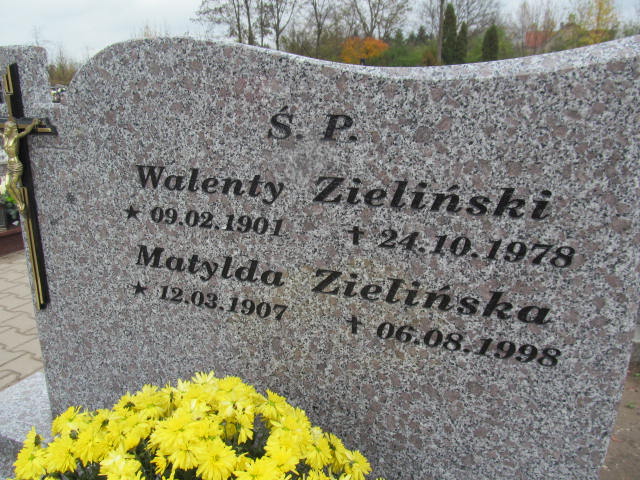 Matylda Zielińska 1907 Lubawa paraf. - Grobonet - Wyszukiwarka osób pochowanych