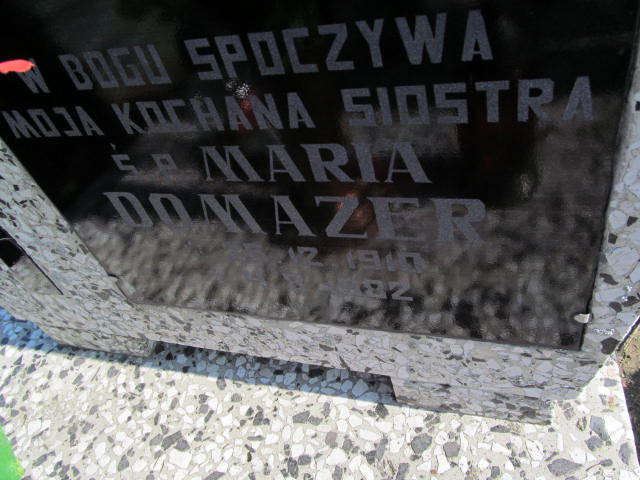 Maria Domazer 1910 Lubawa paraf. - Grobonet - Wyszukiwarka osób pochowanych