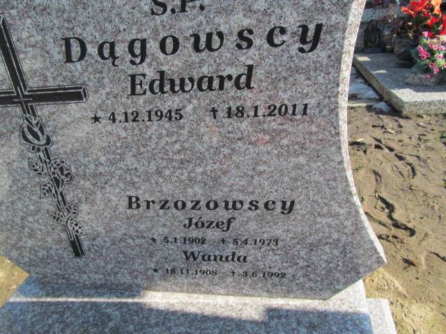 Józef Brzozowski 1902 Lubawa paraf. - Grobonet - Wyszukiwarka osób pochowanych