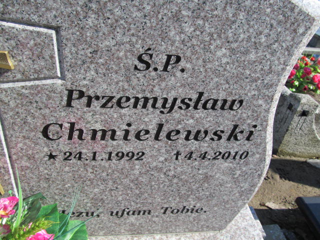 Przemysław Chmielewski 1992 Lubawa paraf. - Grobonet - Wyszukiwarka osób pochowanych