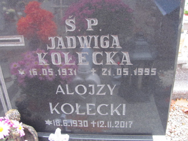 Jadwiga Kołecka 1931 Lubawa paraf. - Grobonet - Wyszukiwarka osób pochowanych