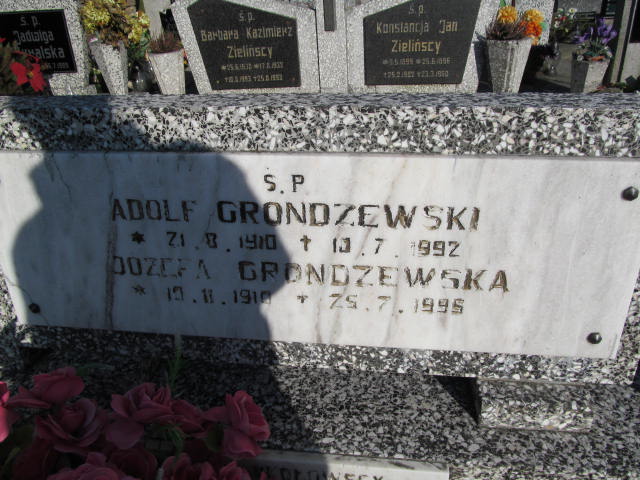Adolf Grondzewski 1910 Lubawa paraf. - Grobonet - Wyszukiwarka osób pochowanych