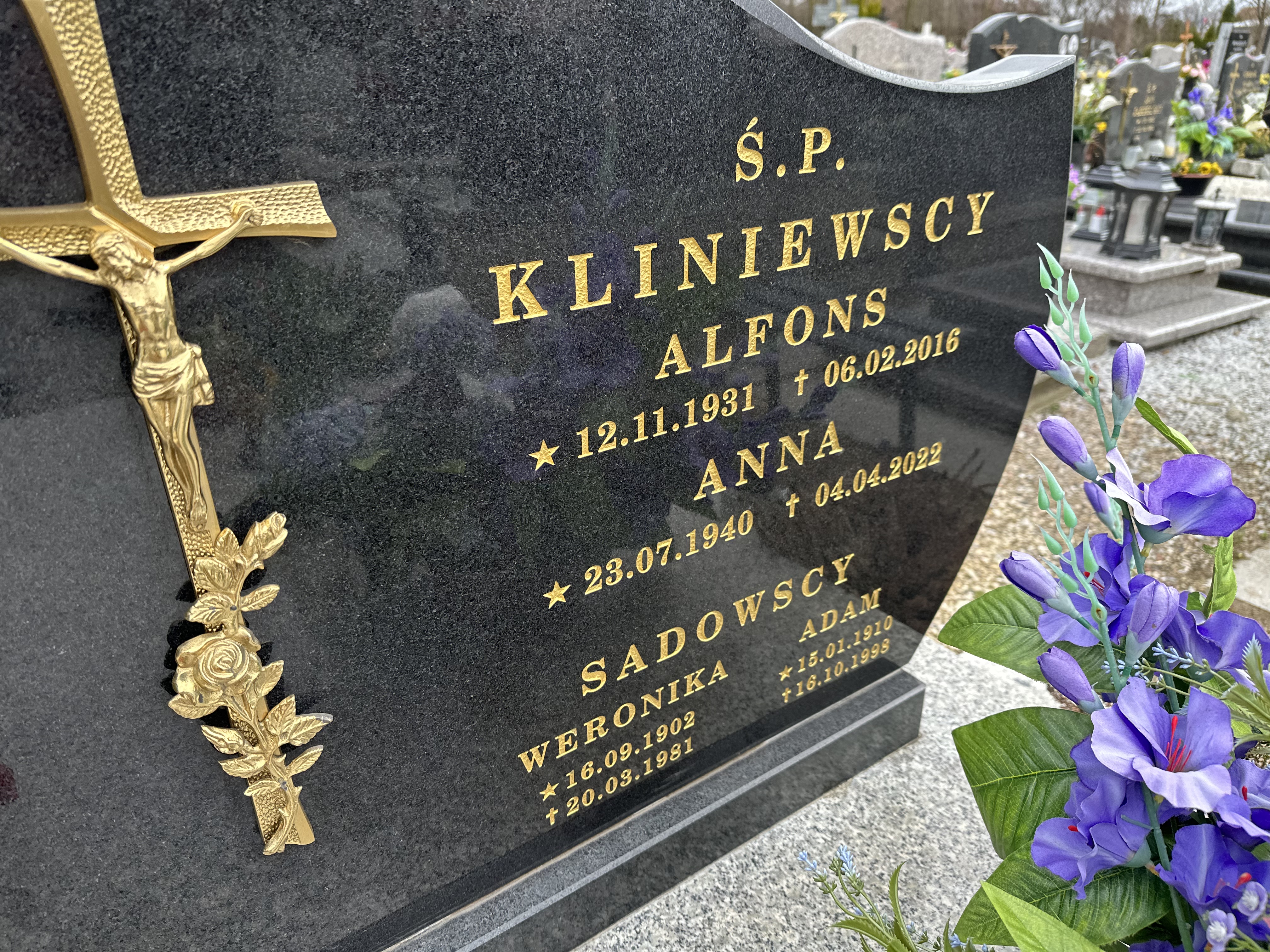 Anna Kliniewska 1940 Lubawa paraf. - Grobonet - Wyszukiwarka osób pochowanych