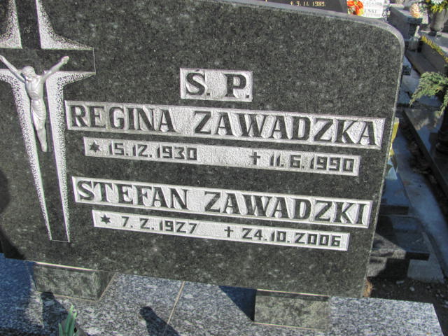 Regina Zawadzka 1930 Lubawa paraf. - Grobonet - Wyszukiwarka osób pochowanych